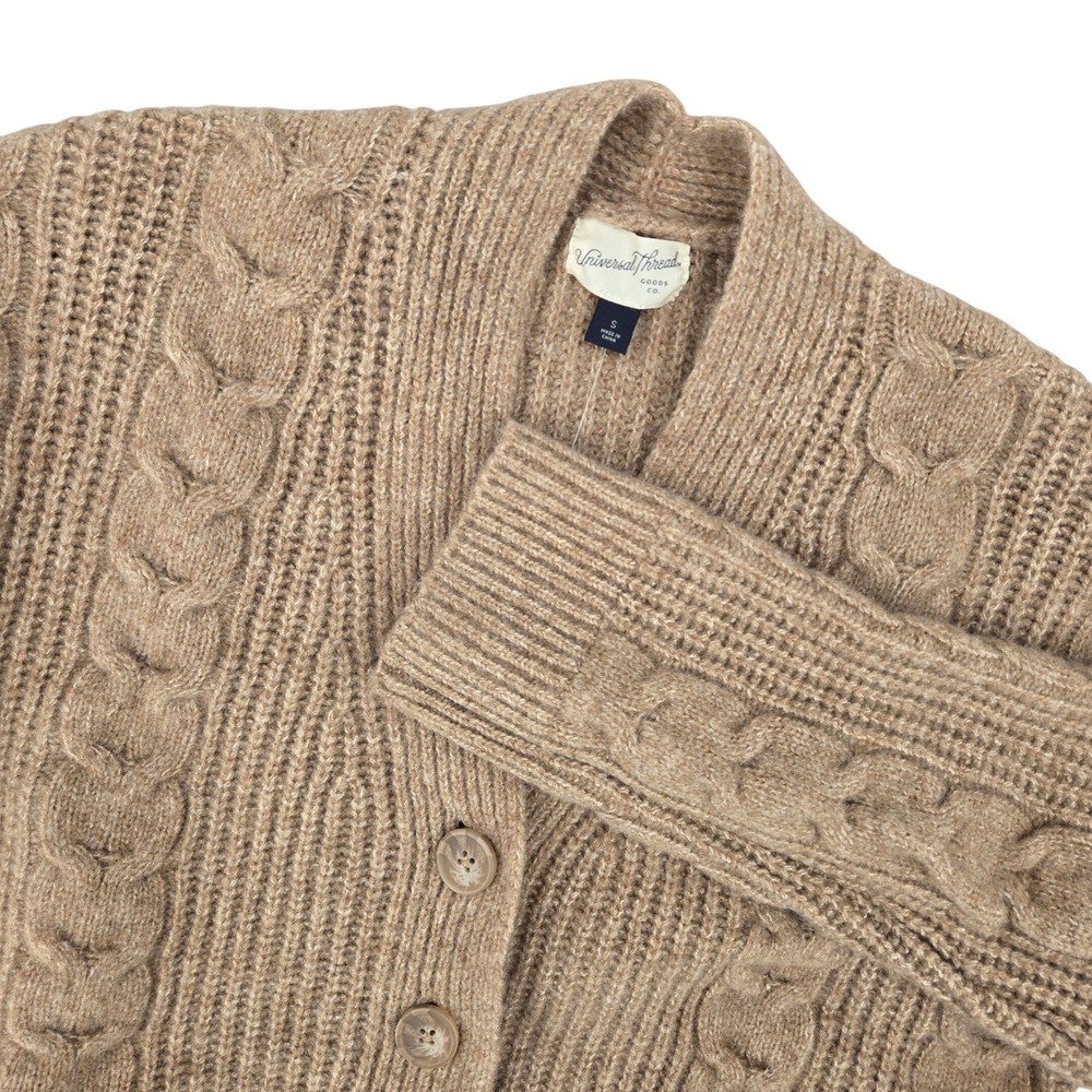 Universal Thread NEW SMALL Cable Knit Cardigan Wo… - image 1